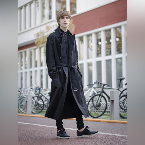 H&M Studio Black Trench Coat - Size 36R - Picture 7 of 8